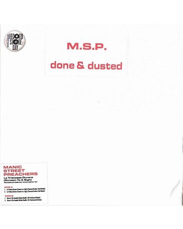 Manic Street Preachers: Done & Dusted 12in RSD 2020