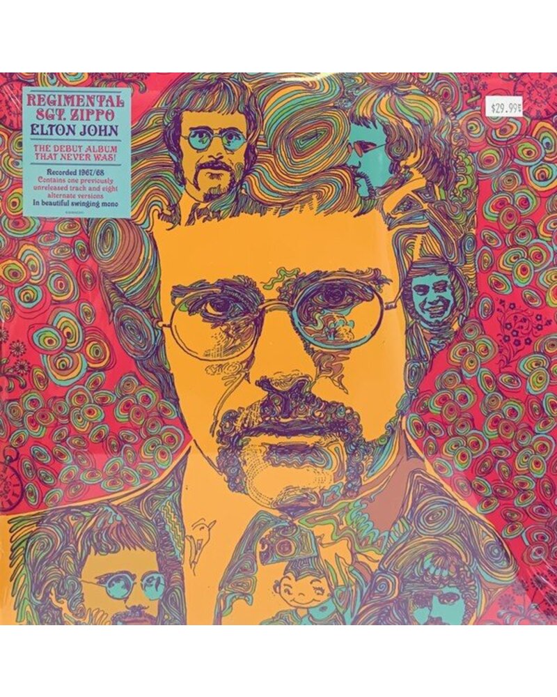 John Elton: Regimental Sgt. Zippo-flip-back laminated gloss sleeve LP RSD 2021 — Vinilas viršelis