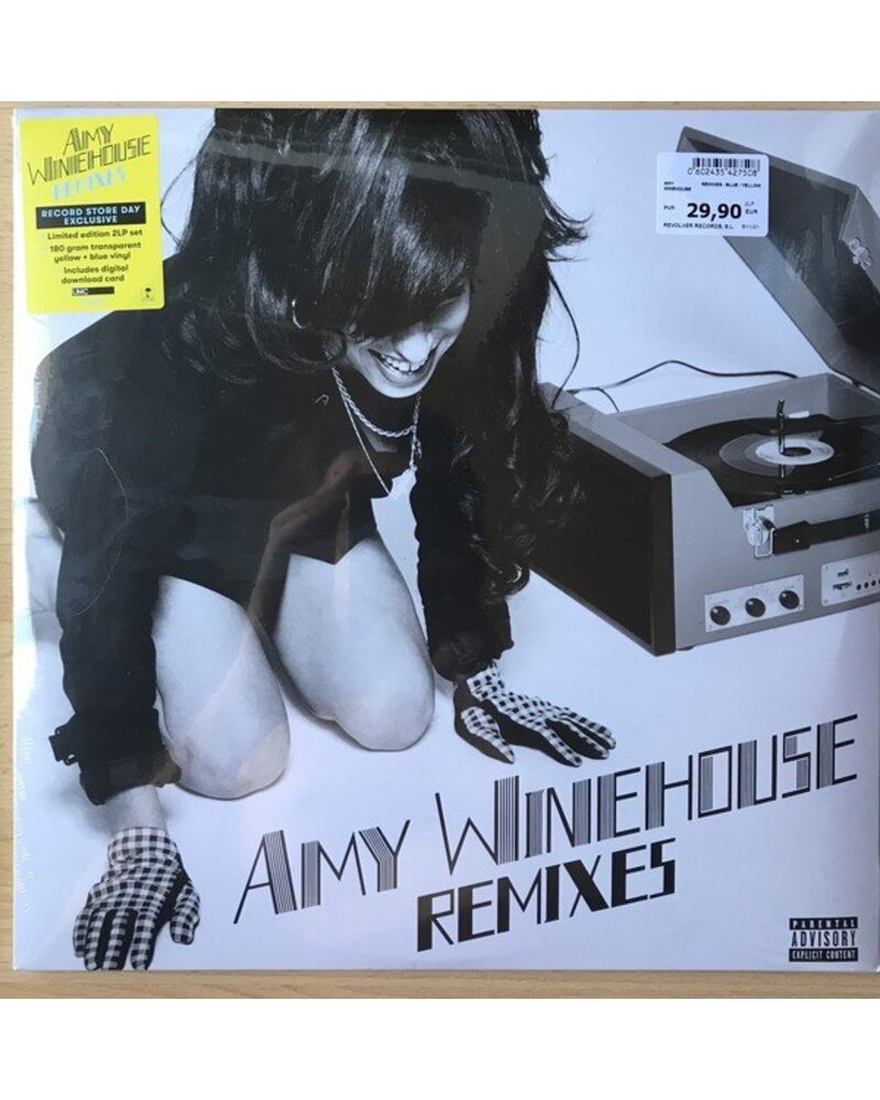 Winehouse Amy: Remixes Blue/Yellow Vinyl 2LP RSD 2021 — LP viršelis