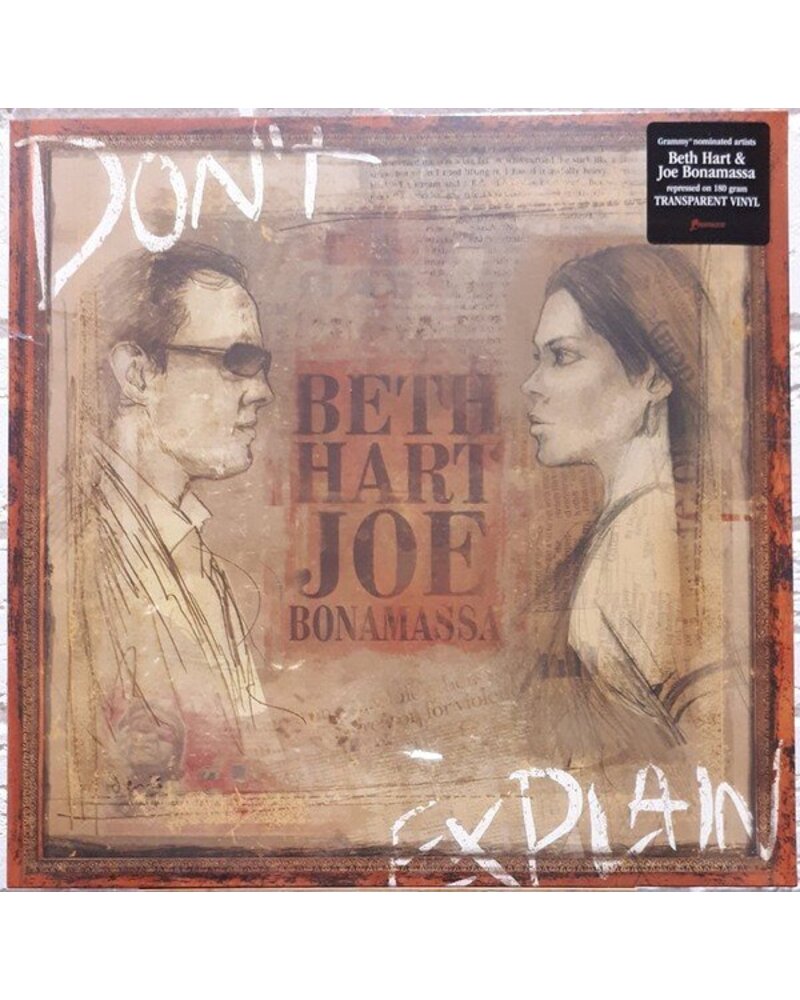 HART BETH & JOE BONAMASSA — DON'T EXPLAIN COLOURED (LP) — viršelis