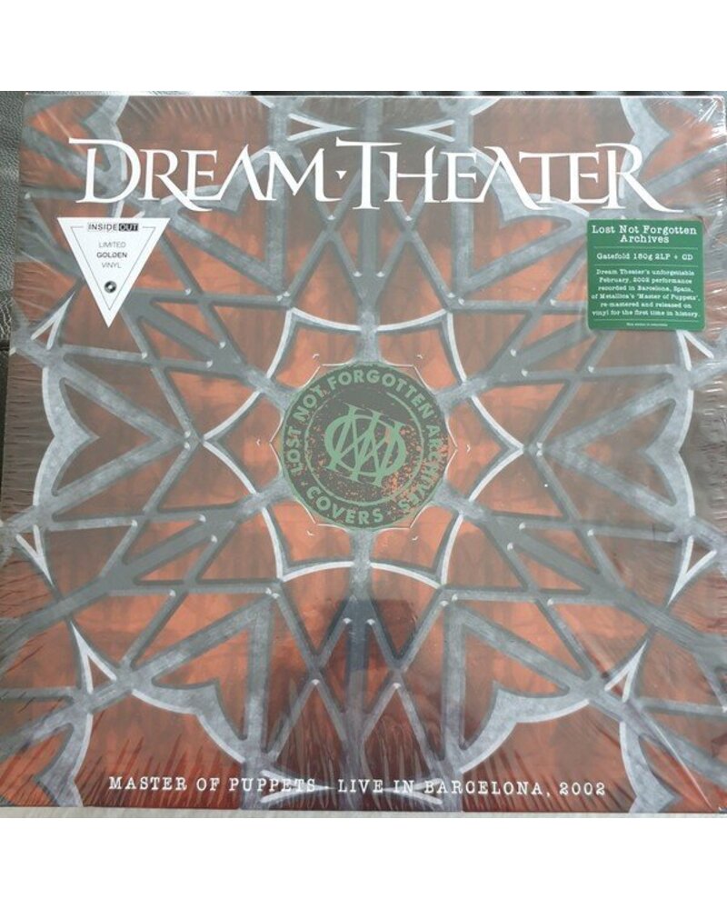 DREAM THEATER: MASTER OF PUPPETS - LIVE IN BARCELONA, 2002 -GOLDEN- 2LP/CD LOST NOT FORGOTTEN ARCHIVES — LP viršelis