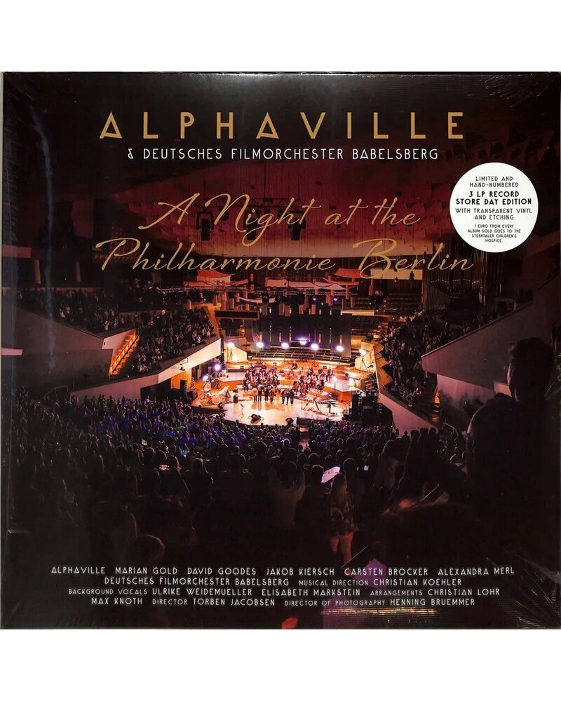 Alphaville & Deutsches Filmorchester – A Night At The Philharmony (3 LP) — viršelis
