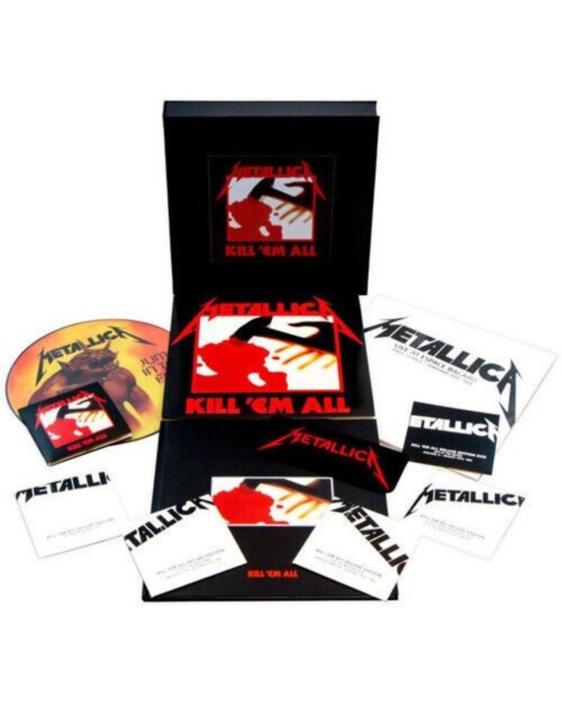 METALLICA: KILL 'EM ALL DLX BOX 4LP 5CD 1DVD+BOOK LP/CD — LP viršelis