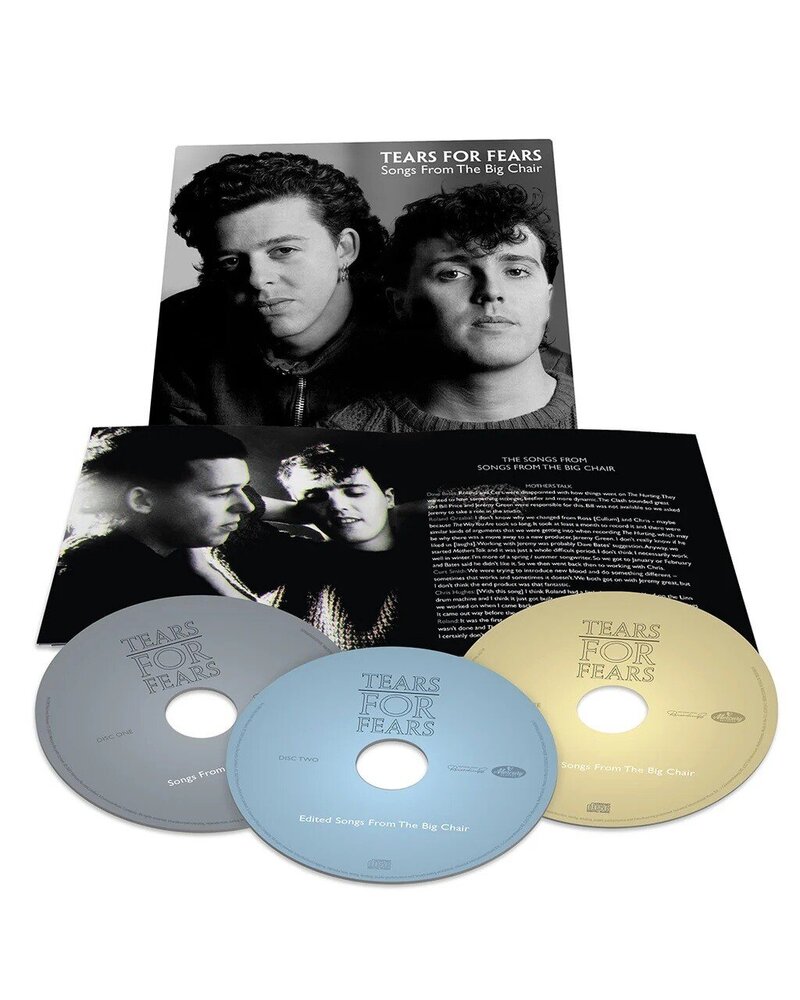 TEARS FOR FEARS: SONGS FROM THE BIG CHAIR 3CD — CD viršelis