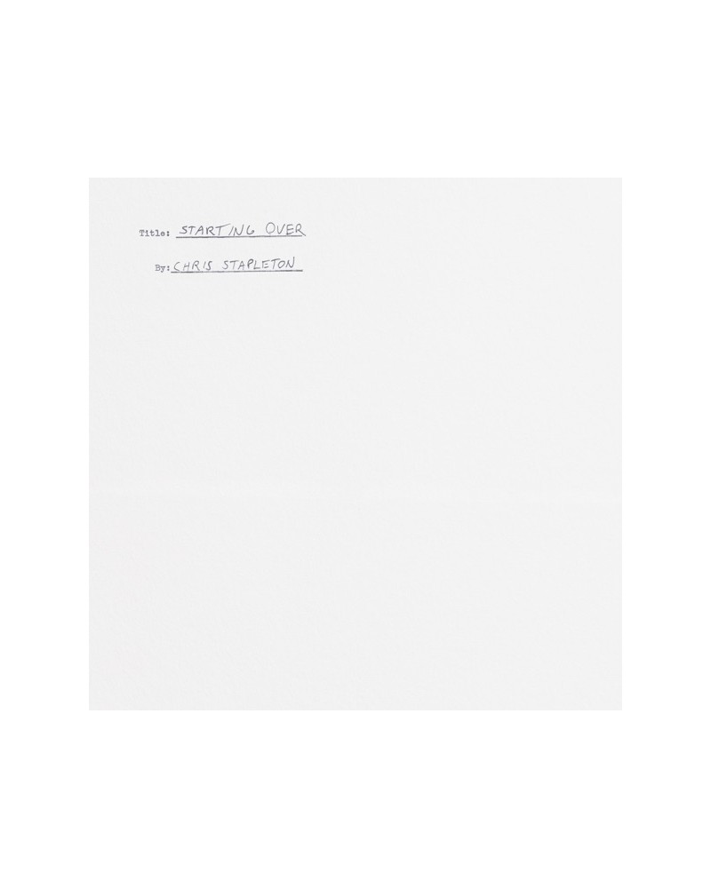 Chris Stapleton – Starting Over (2 LP) — viršelis