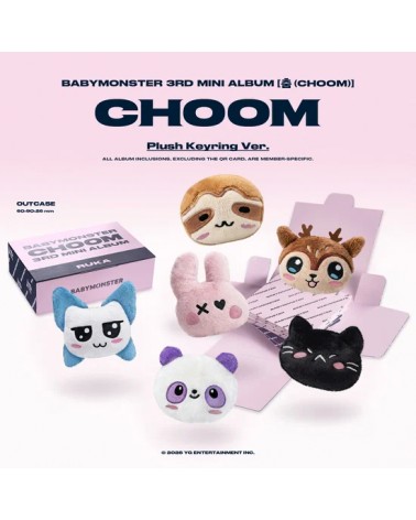 BABYMONSTER — CHOOM (Random Plush Keyring Ver.) (K-POP) | iMuzika.lt