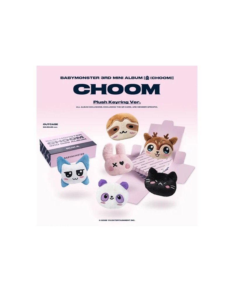 BABYMONSTER — CHOOM (Random Plush Keyring Ver.) (K-POP) — viršelis