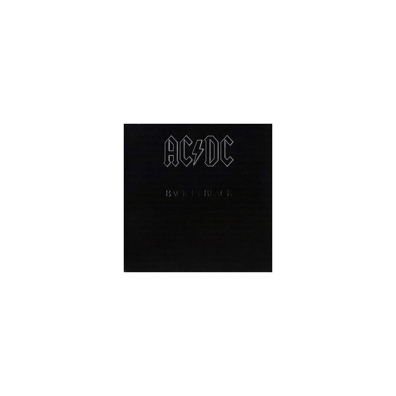 AC/DC – Back In Black (vinilo plokštelė) — viršelis