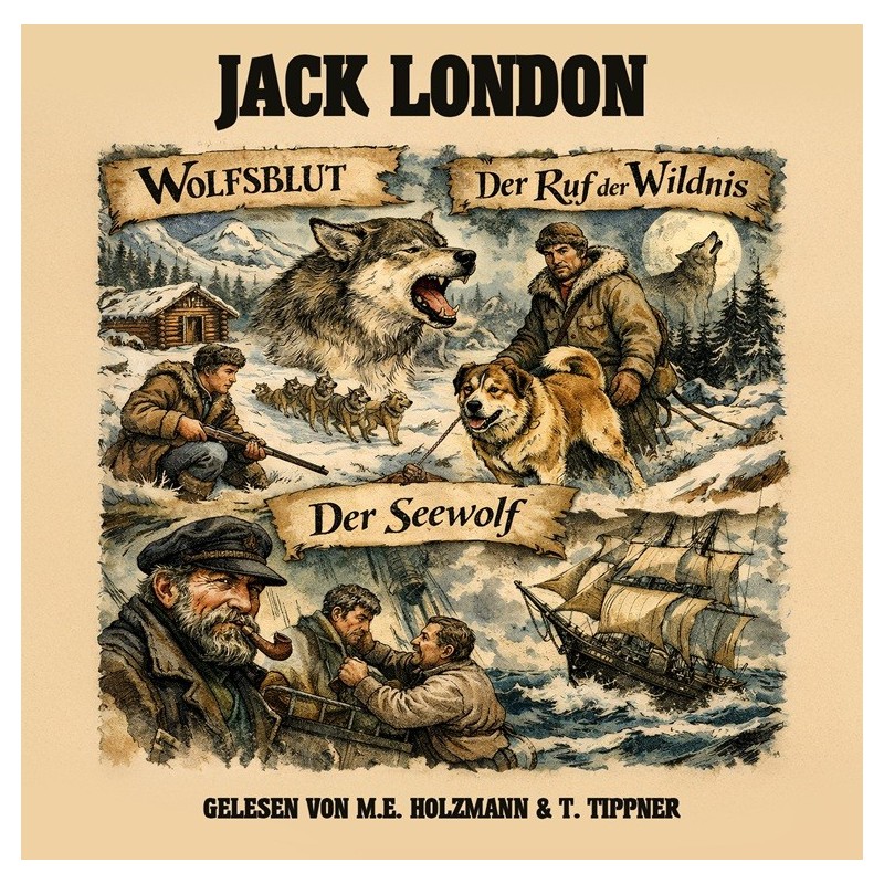 Jack London, M.E. Holzmann, T. Tippner (4 CD) — viršelis