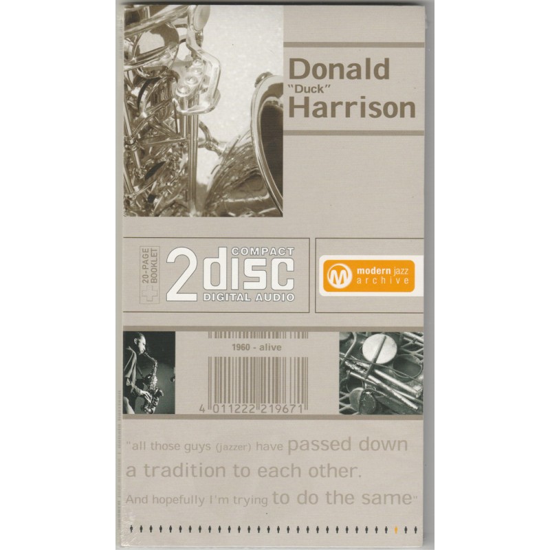 HARRISON DONALD: MODERN JAZZ ARCHIVE 2CDdgp — CD viršelis