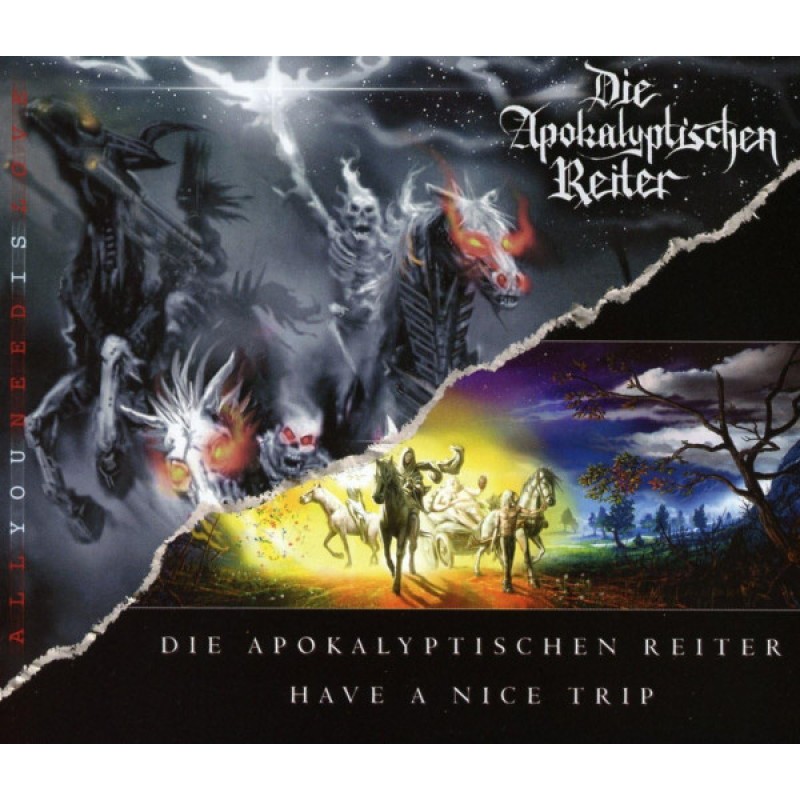 DIE APOKALYPTISCHEN REITE: ALL YOU NEED IS LOVE / HAVE A NICE TRIP 2CD — CD viršelis