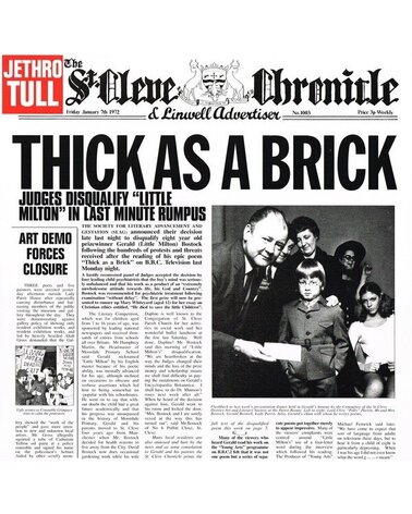 JETHRO TULL: THICK AS A BRICK LP