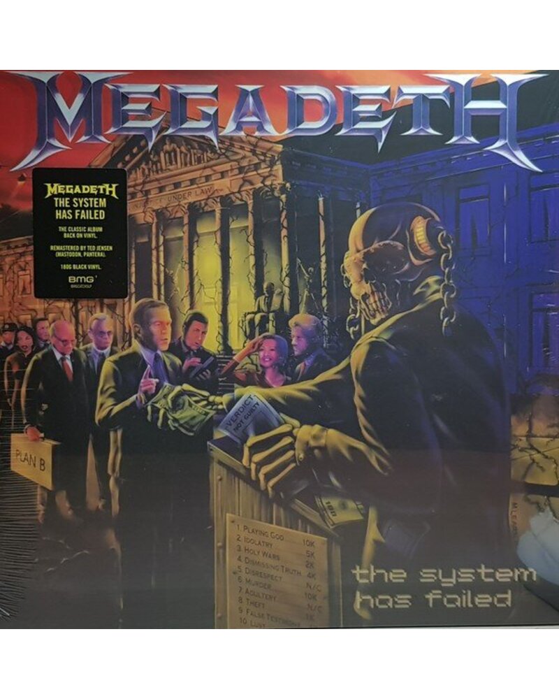 MEGADETH: THE SYSTEM HAS FAILED 1LP — Vinilas viršelis